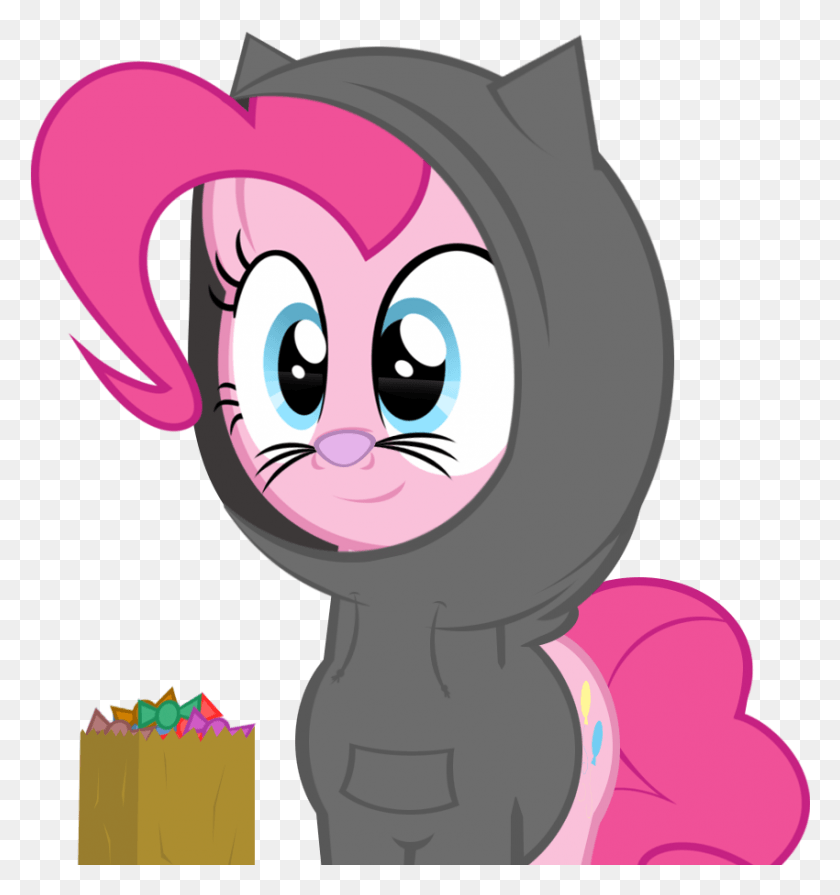 850x911 Flare Chaser Bag Candy Cat Cat Ears Clothes Costume Pinkie Pie Cat, Graphics, Face HD PNG Download