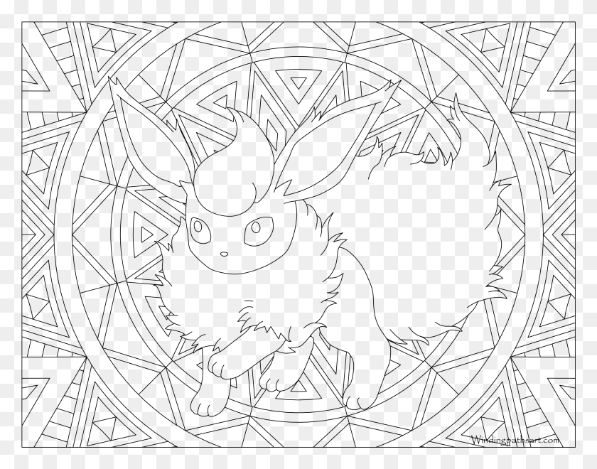 3039x2339 Flareon Pokemon Pokemon Colouring Pages Adults, Gray, World Of Warcraft HD PNG Download