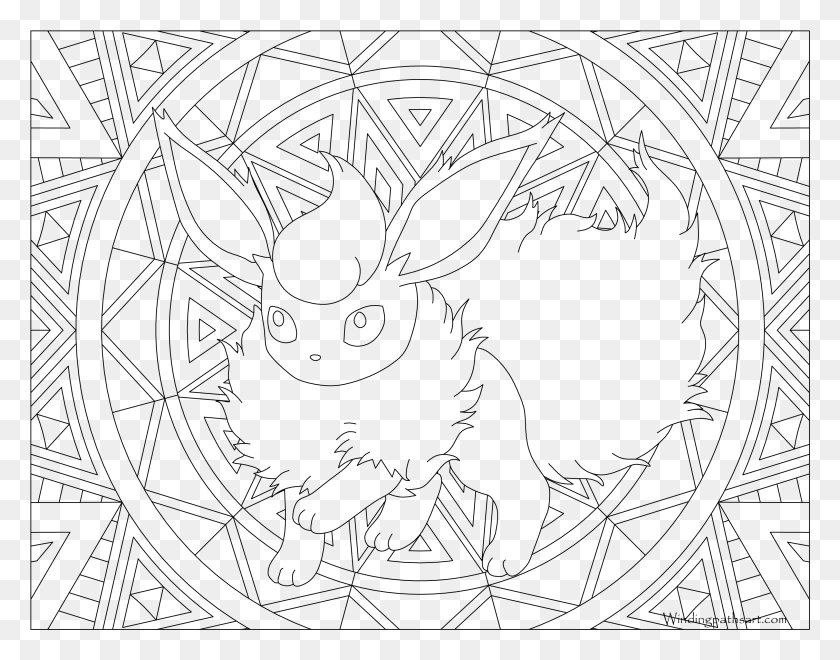 3039x2339 Flareon Pokemon Pokemon Para Colorear Para Adultos, Grey, World Of Warcraft Hd Png