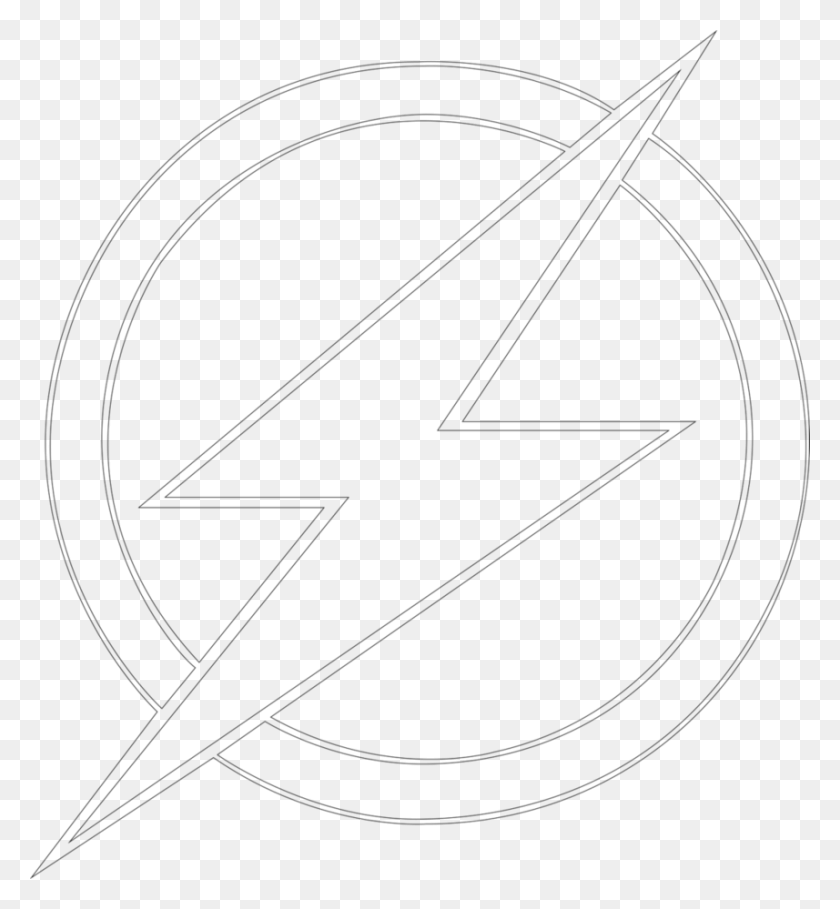 857x933 Flash Clipart Outline White Flash Logo, Gray, World Of Warcraft HD PNG Download
