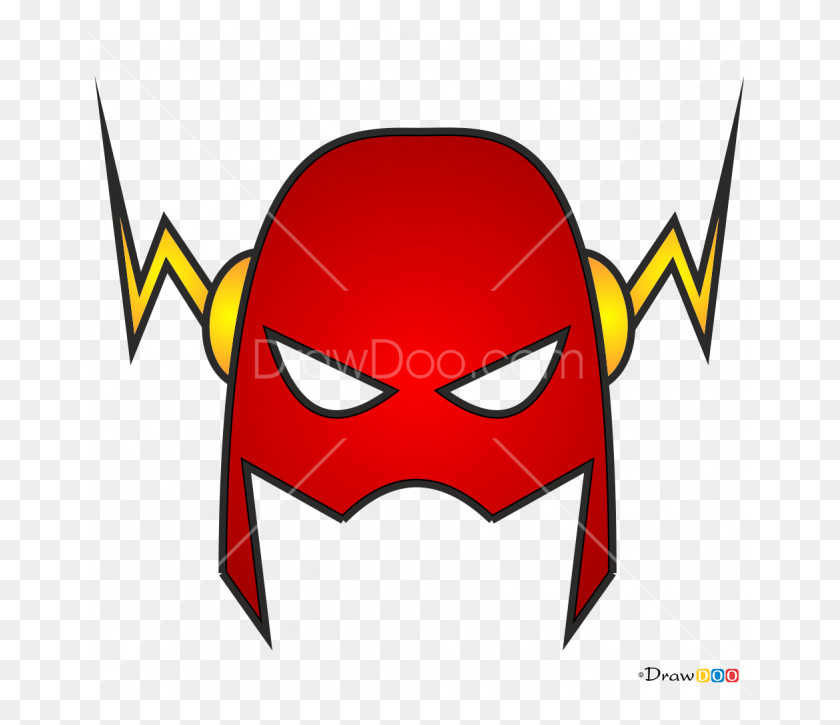 665x665 Descargar Png Flash Mask Mascarilla De Dibujo Superhéroe, Dinamita, Bomba, Arma Hd Png