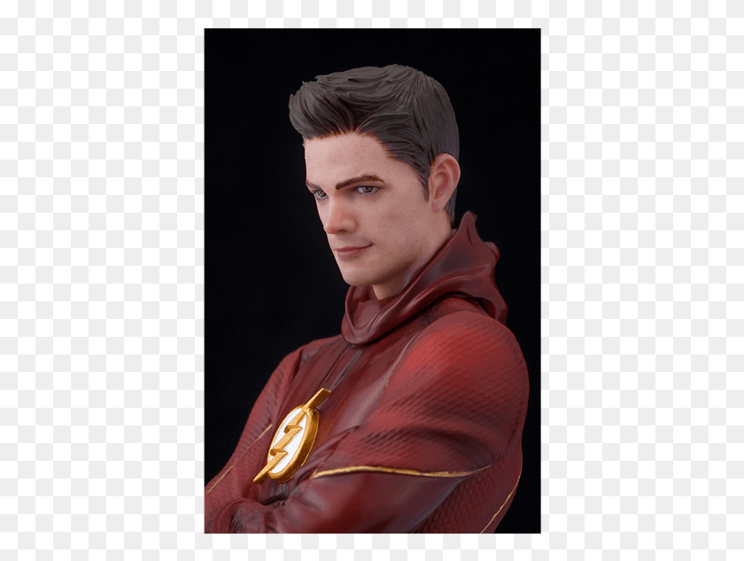382x573 Flash Tv Barry Allen Figure Barry Allen Comic, Person, Human, Clothing HD PNG Download