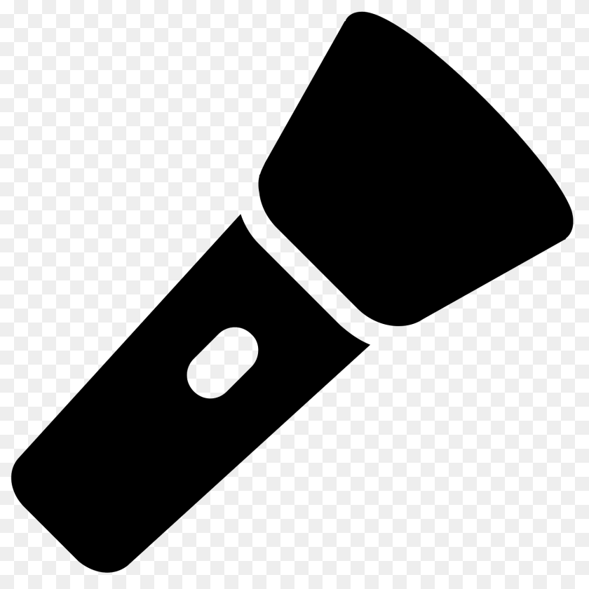 1600x1600 Flashlight, Gray Sticker PNG