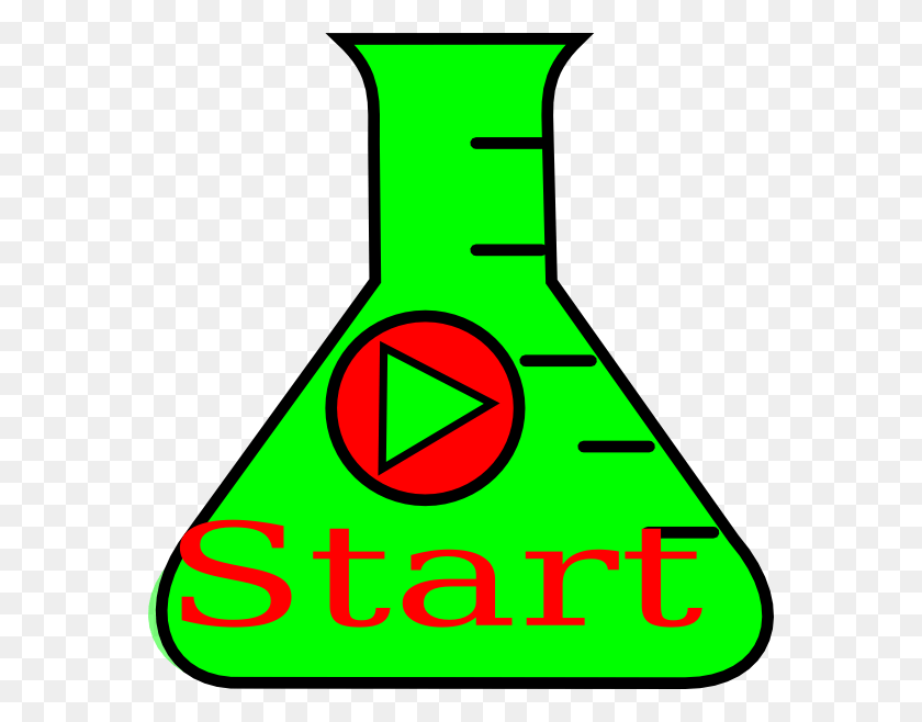570x598 Flask Erlenmeyer Start Green Word Clip Art, Triangle, First Aid, Cone HD PNG Download