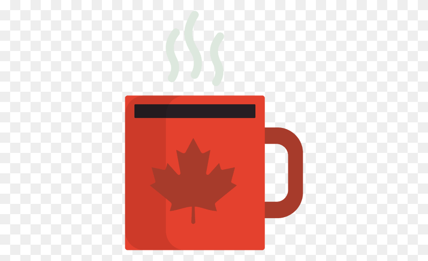 512x512 Flat Canadian Mug, Leaf, Plant Sticker PNG