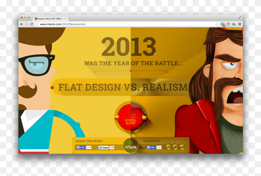 1107x721 Flat Design Vs Realism Flat Vs Realism, Advertisement, Text, Person HD PNG Download
