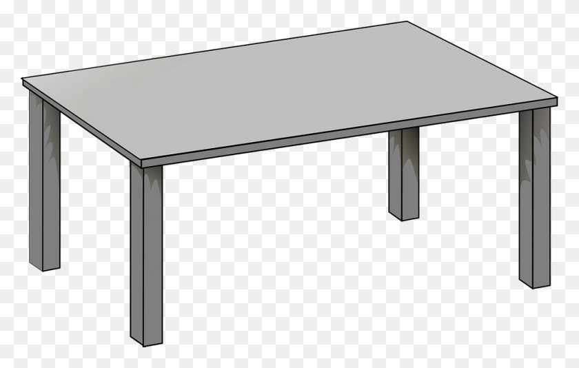 960x584 Flat Desk Clipart Things That Are Rectangle Clipart, Tabletop, Furniture, Table HD PNG Download