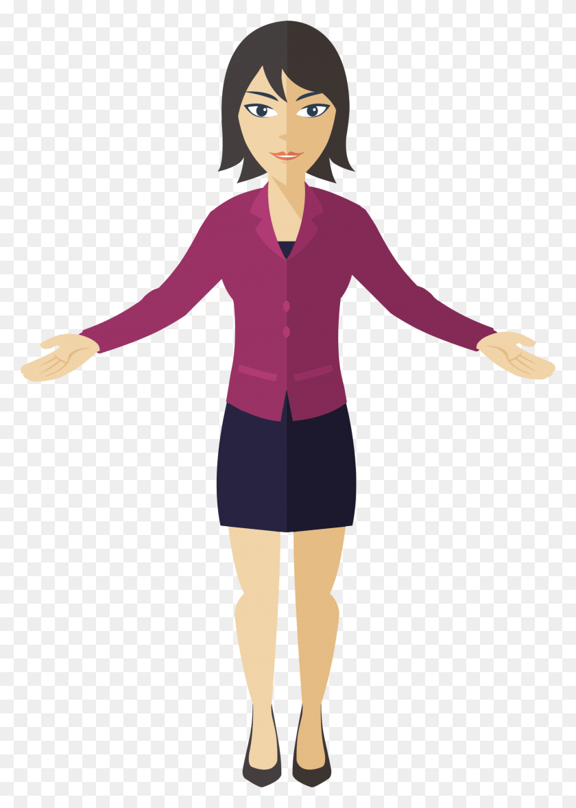 1590x2280 Flat Shaded Business Woman 4 Icons Businesswoman Clipart Transparent Background, Sleeve, Clothing, Apparel HD PNG Download