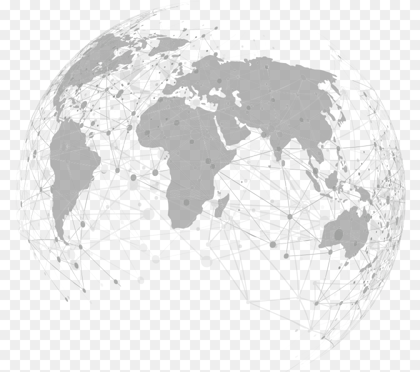 781x744 Flat Vector World Map, Astronomy, Outer Space, Planet, Globe Sticker PNG