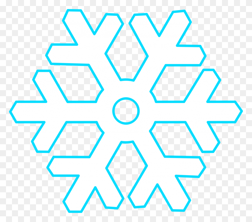 2322x2024 Flat White Snowflake With Hollow Circular Center Clip Molde Floco De Neve Frozen, Machine, Gear HD PNG Download