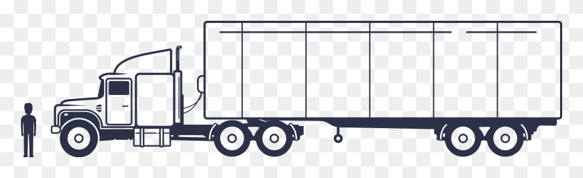 2621x664 Flatbed Truck Flatbed Semi Truck Side, Gray, World Of Warcraft HD PNG Download