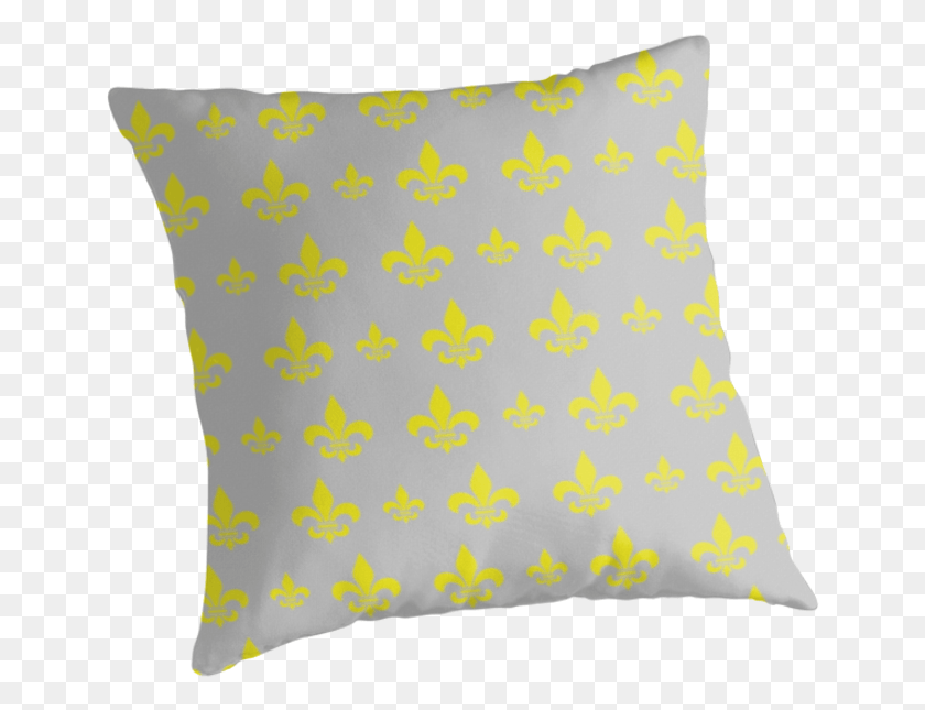 649x585 Fleur De Lis Pattern Throw Pillows By Cushion, Pillow, Diaper, Rug HD PNG Download