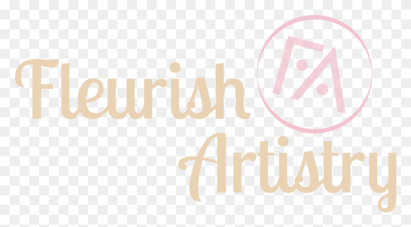 880x458 Логотип Fleurish Artistry Logo 1 Каллиграфия, Текст, Алфавит, Этикетка Hd Png Скачать