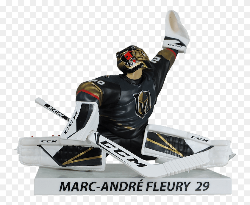 751x629 Fleury Vegas Golden Knights Marc Andre Fleury 2018 2019, Helmet, Clothing, Person HD PNG Download