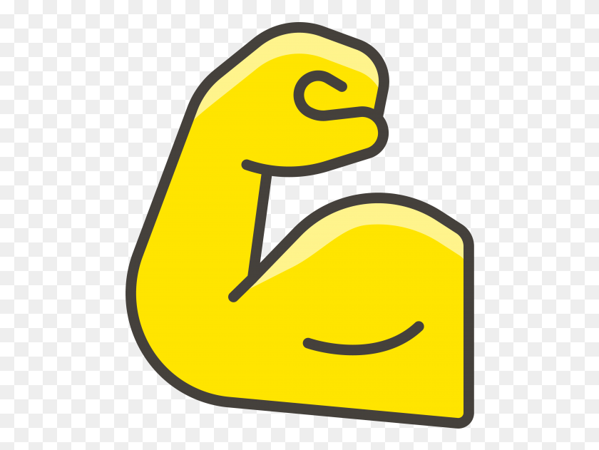 490x571 Flexed Biceps Emoji, Number, Symbol, Text HD PNG Download
