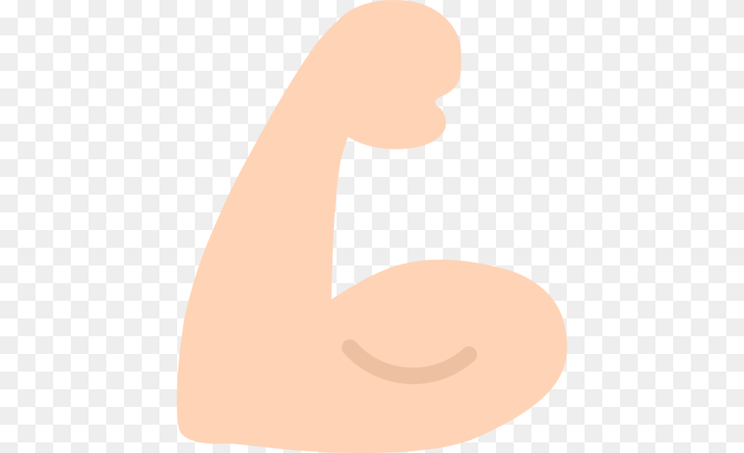512x512 Flexed Biceps Emoji Muscle Emoji, Arm, Body Part, Person, Animal PNG