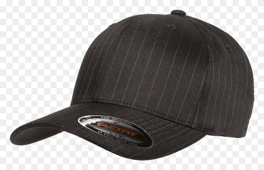 1100x677 Flexfit Pinstripe Cap Wholesale Discount Flex Fit Hats Pinstripe Cap, Clothing, Apparel, Baseball Cap HD PNG Download