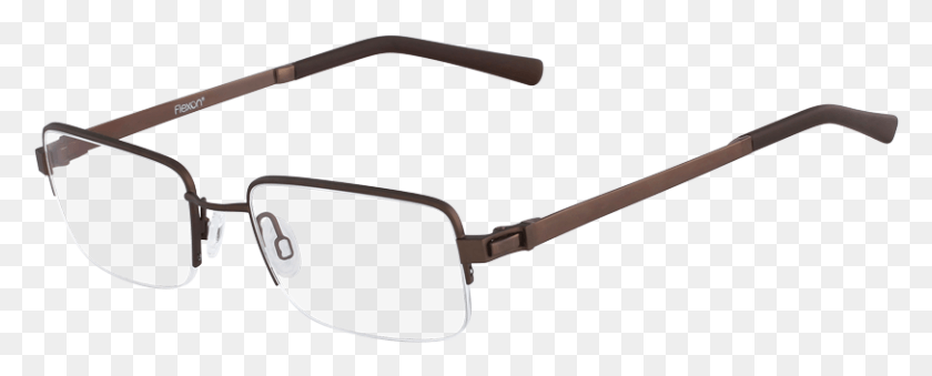 812x291 Flexon Semi Rimless Eyeglasses Plastic, Sunglasses, Accessories, Accessory HD PNG Download
