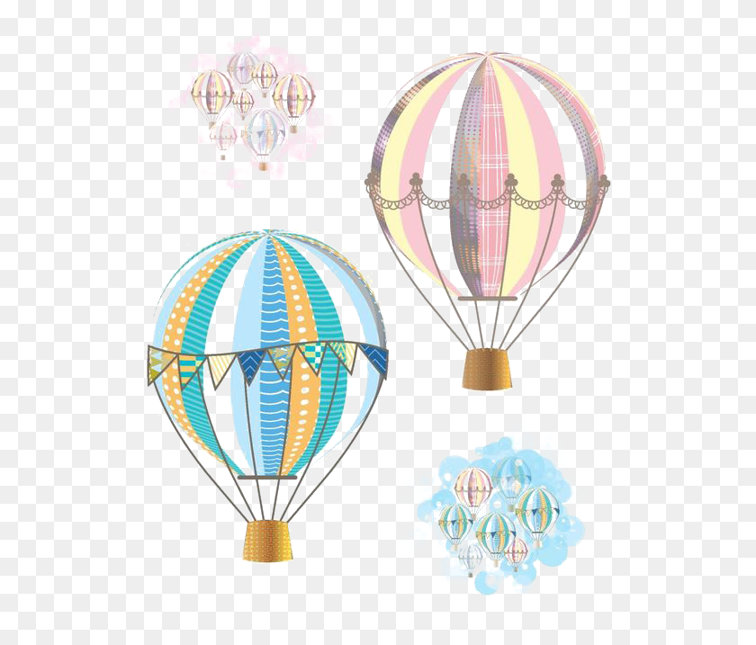521x657 Flight Balloon Air Hot Airplane Cartoon Clipart Colored Hot Air Balloon Drawing, Hot Air Balloon, Aircraft, Vehicle HD PNG Download