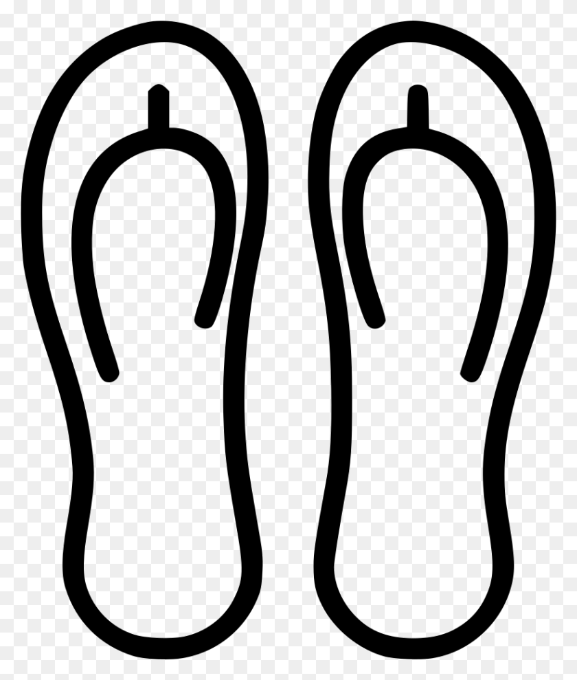 822x980 Flip Flops Comments, Clothing, Apparel, Footwear HD PNG Download