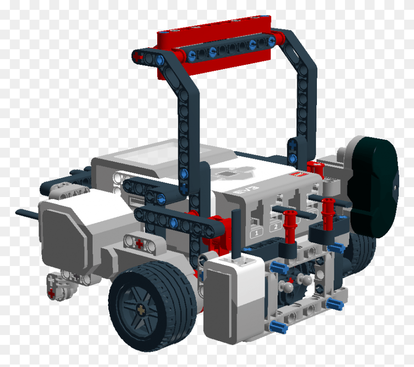 850x747 Fll Bot 01 Первый Робот Lego League, Машина, Игрушка, Колесо Hd Png Скачать