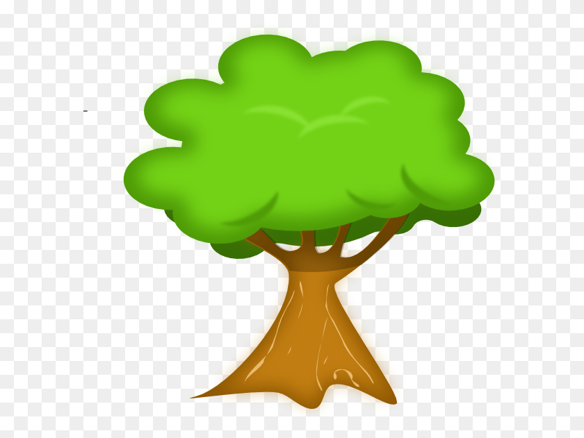 601x571 Flo Xpress Large Tree Clip Art At Clker Transparent Background Tree Clip Art, Plant, Root, Vegetable HD PNG Download