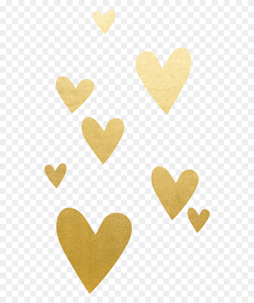 549x941 Floating Hearts Gold Hearts, Symbol, Heart, Rug HD PNG Download