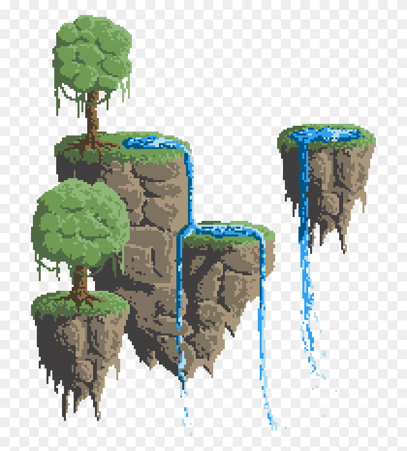 713x869 Floating Islands Tree, Green, Plant HD PNG Download