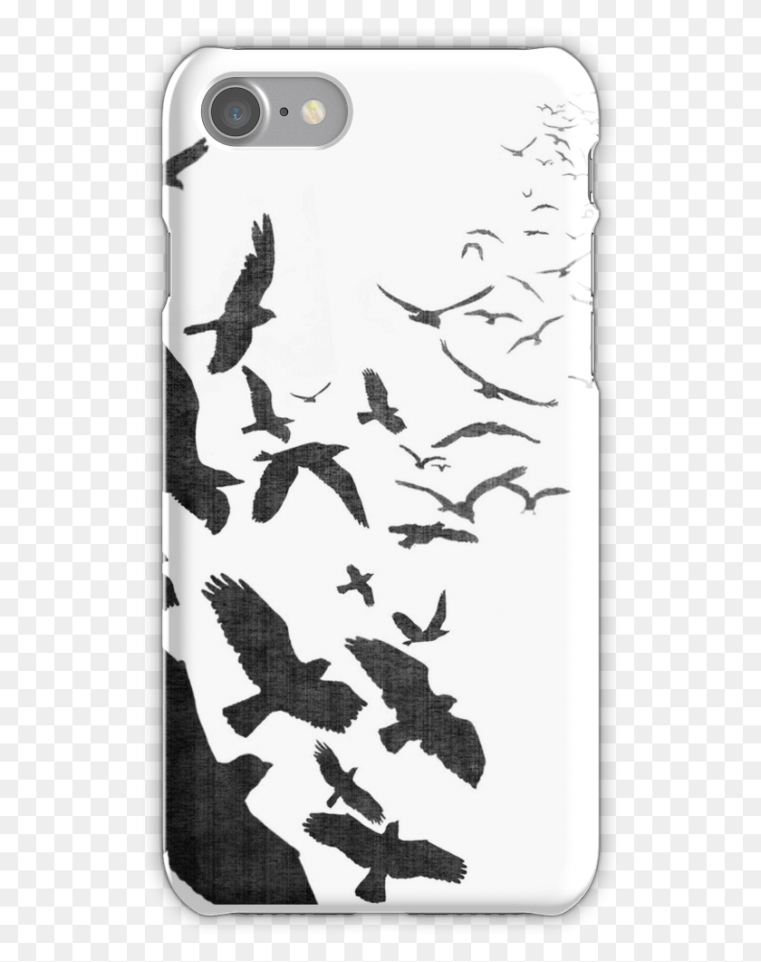 527x1001 Flock Of Birds In Flight Iphone 7 Snap Case Funny Meme Phone Cases, Animal, Bird, Flying HD PNG Download