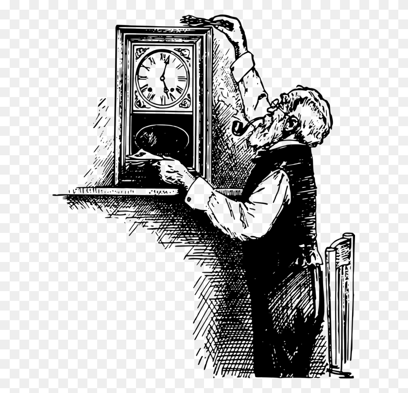 623x750 Floor Amp Grandfather Clocks Computer Icons Black And Old Man And Clock, Gray, World Of Warcraft HD PNG Download