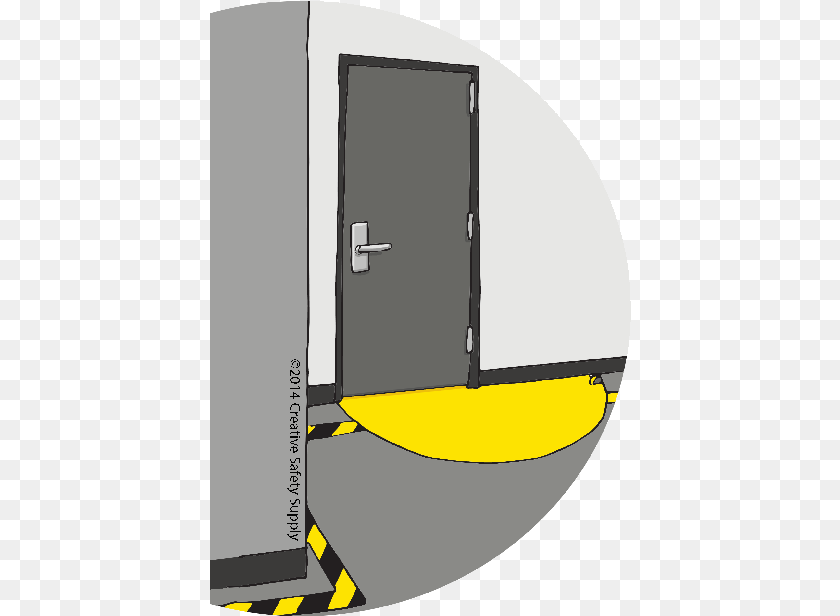 Floor Marking Tape Door Swing Architecture Sticker PNG