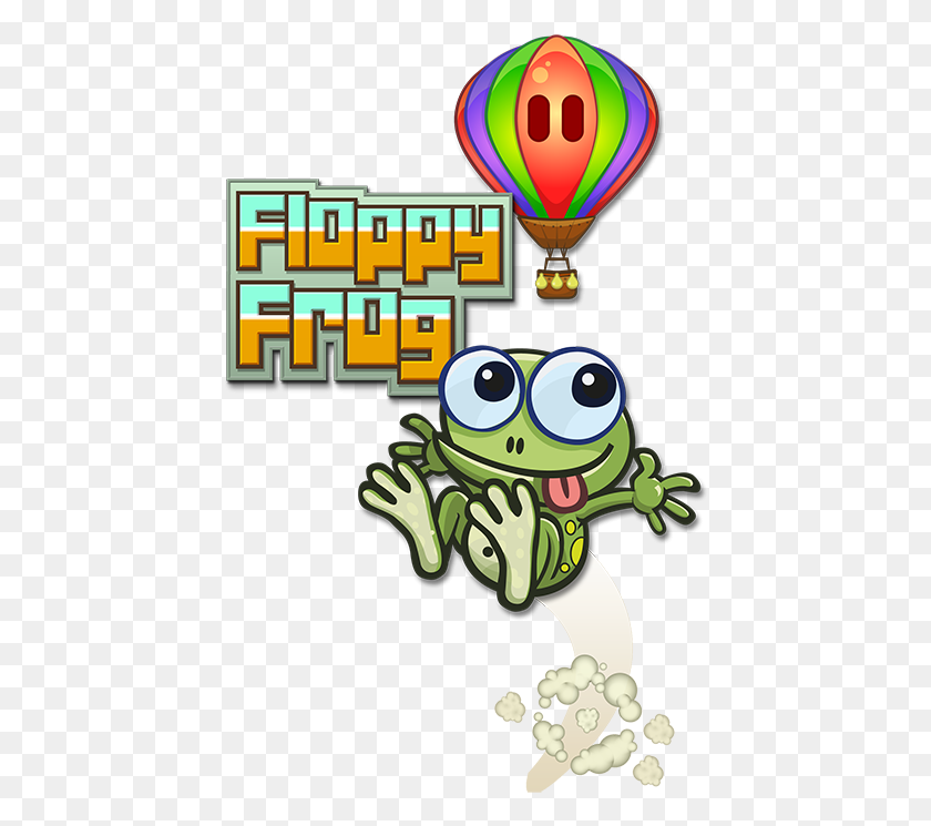 438x685 Floppy Frog Flappy Bird Frogger Footer Cartoon, Balloon, Ball, Hot Air Balloon HD PNG Download