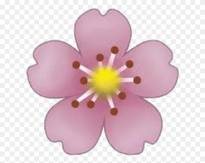 632x607 Flor Florecita Floremoji Flores Flor Cute Iphone Flower Emoji Transparent, Plant, Blossom, Anther HD PNG Download