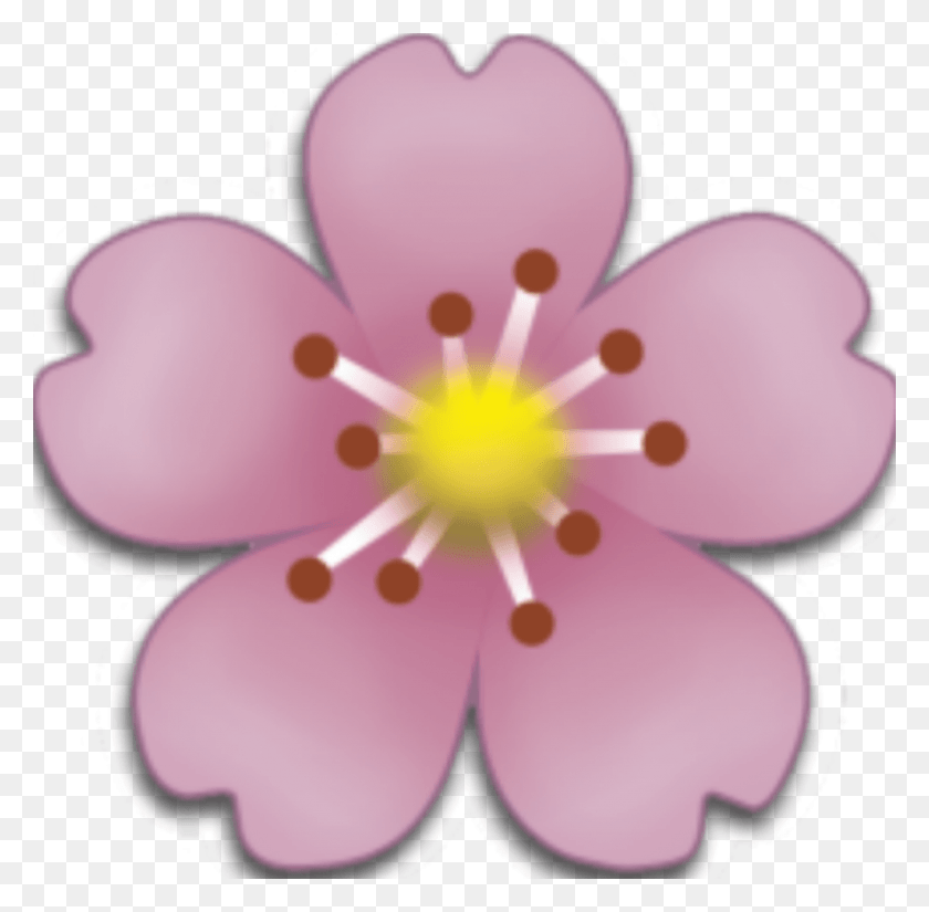 1024x1005 Цветочный Emoji Overlay Edit Flower Emoji Наклейка, Растение, Цветение, Пыльца Png Скачать
