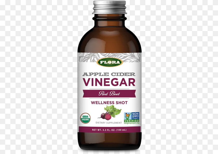 252x596 Flora Apple Cider Vinegar, Food, Herbal, Herbs, Plant Sticker PNG