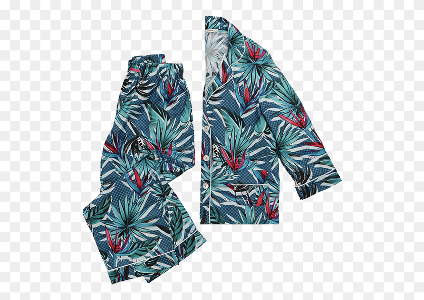 516x535 Flora Pajama Set Board Short, Clothing, Apparel, Pattern HD PNG Download