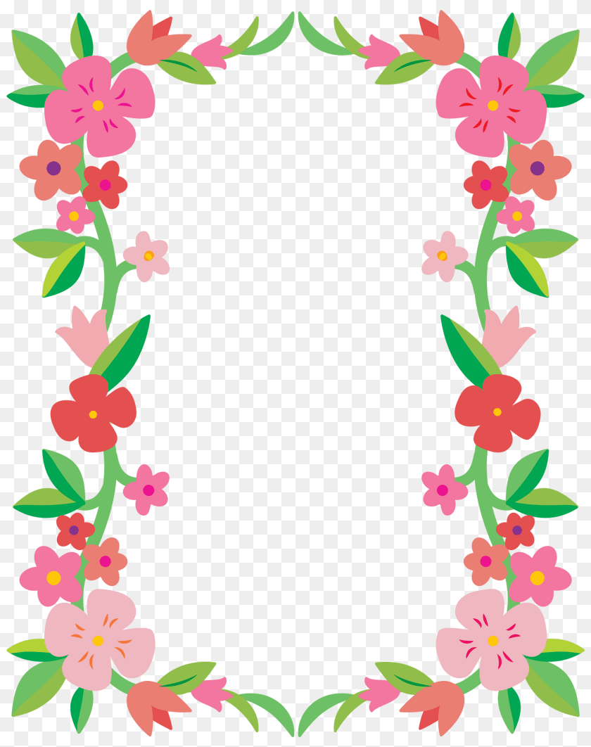 1518x1920 Floral Border Art, Floral Design, Graphics, Pattern Clipart PNG