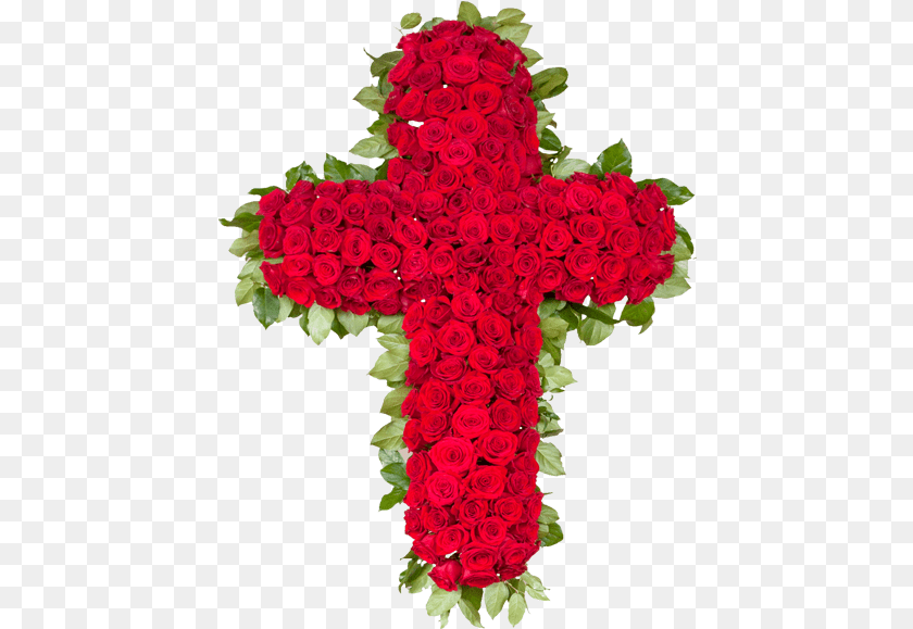 441x579 Floral Cross White And Red, Flower Bouquet, Rose, Flower Arrangement, Flower Clipart PNG