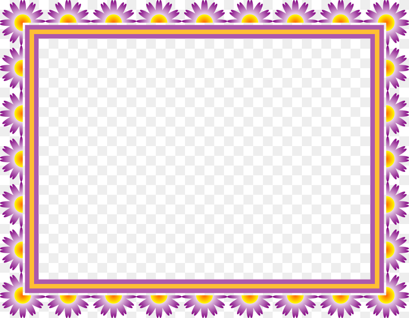 Floral Frame Clipart, Home Decor, Purple, Blackboard PNG