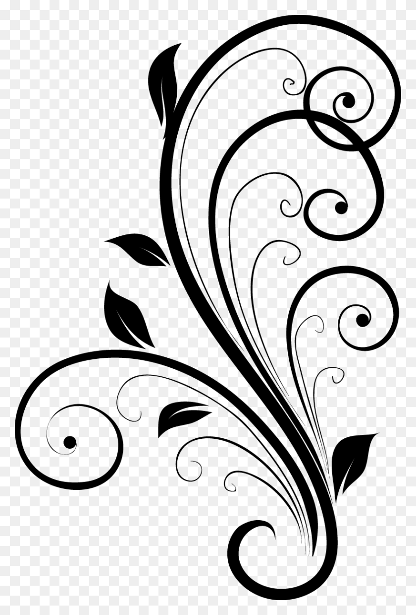 818x1237 Floral Pattern Sai Baba Black And White Clipart, Gray, World Of Warcraft HD PNG Download