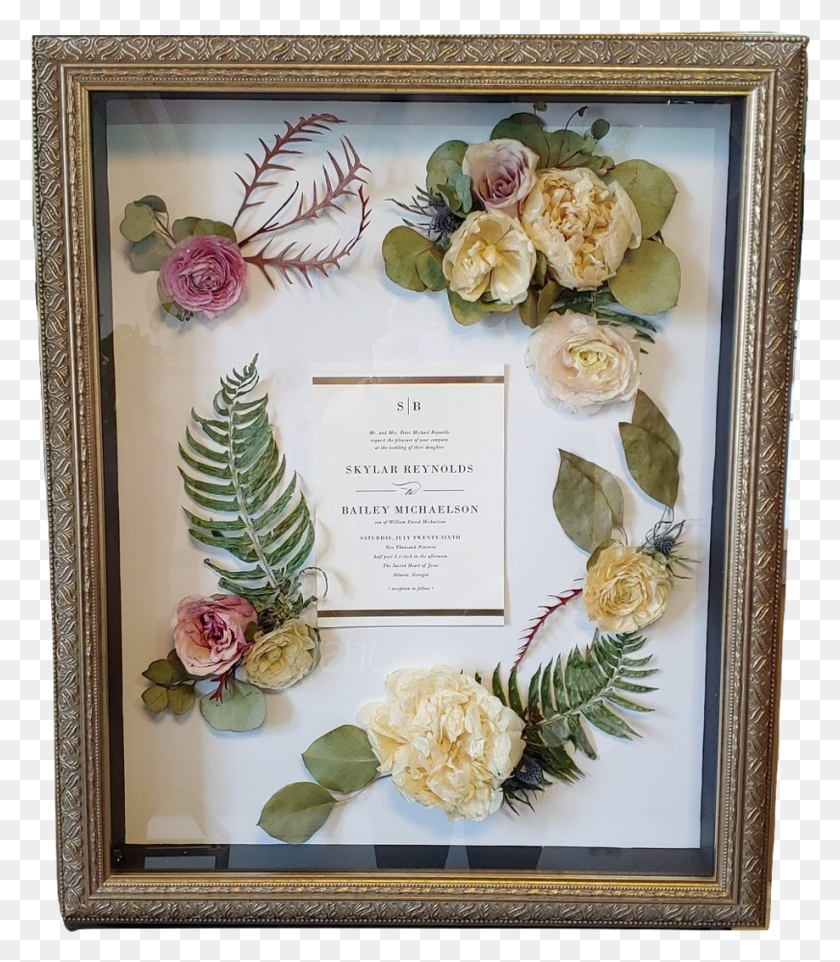 920x1065 Floral Preservation Photo Picture Frame, Plant, Flower, Blossom HD PNG Download