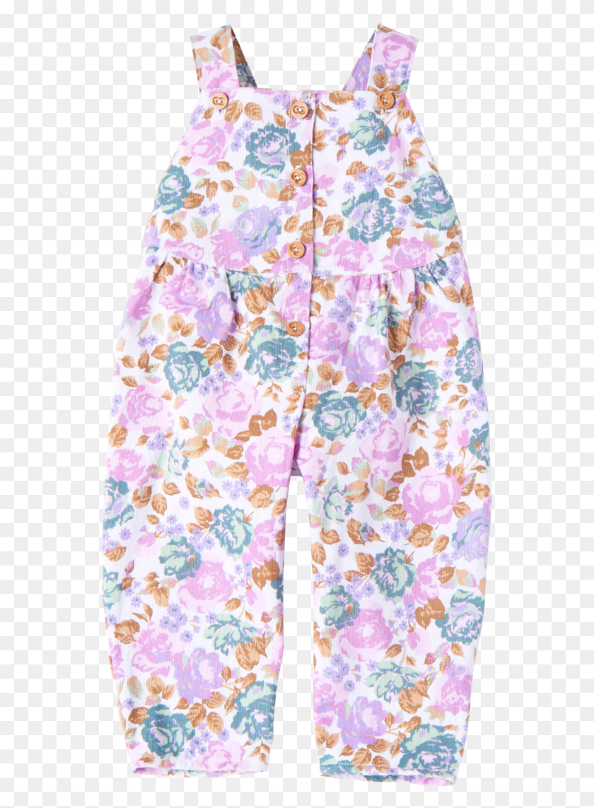 555x1083 Floral Print Corduroy Dungaree Skirt, Clothing, Apparel, Shorts Descargar Hd Png