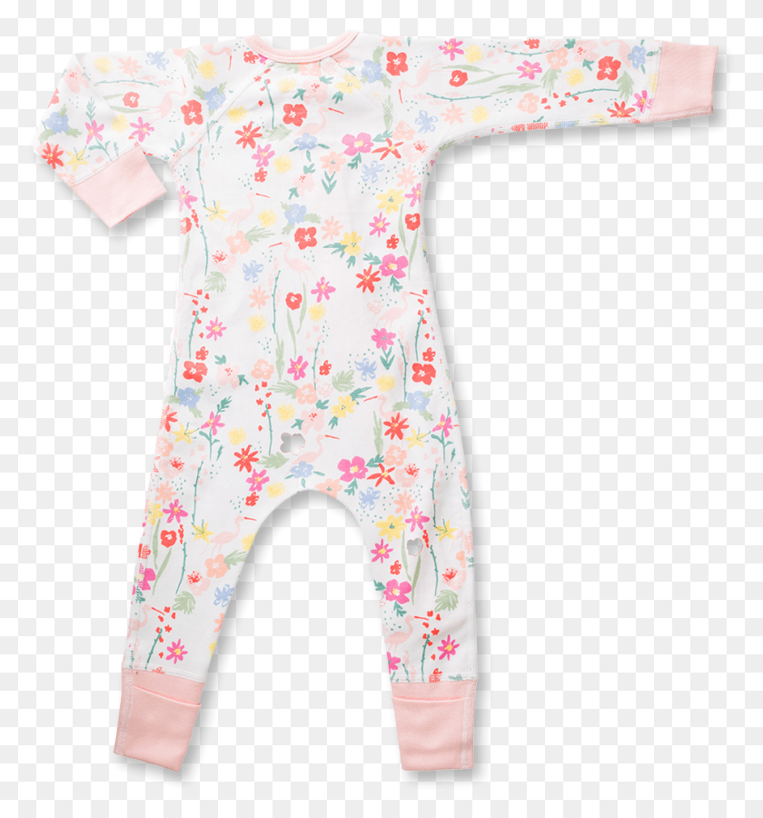947x1020 Floral Zip Romper By Sapling Pattern, Clothing, Apparel, Pants HD PNG Download