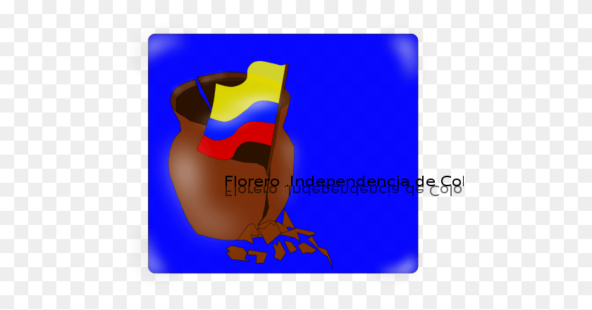 476x381 Florero Colombia Illustration, Mat, Text, Mousepad HD PNG Download
