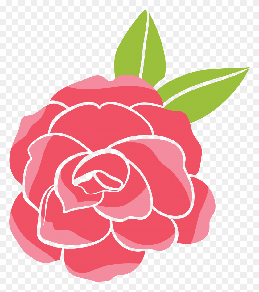 2966x3371 Flores Animadas Rose Flower Cartoon, Plant, Flower, Blossom HD PNG Download