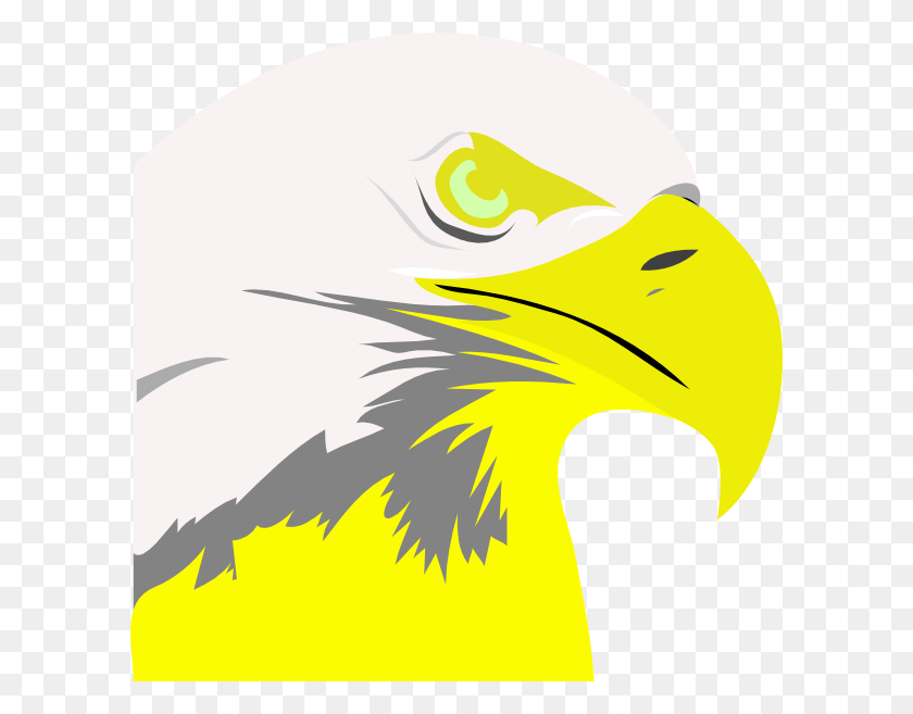 600x597 Florescent Green Eagle Svg Clip Arts 600 X 597 Px, Bird, Animal, Bald Eagle HD PNG Download