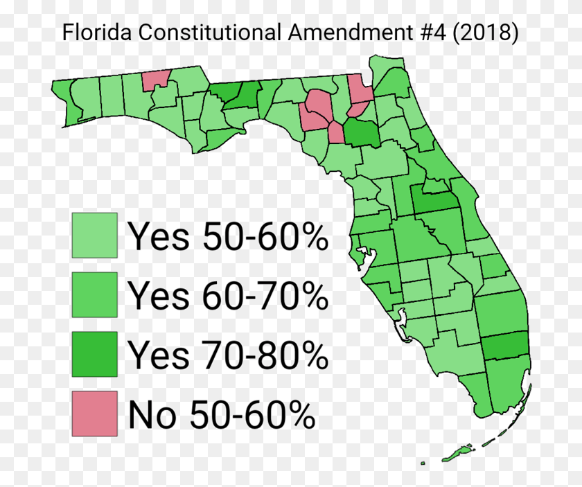 698x643 Поправка К Конституции Флориды 4 Поправка 4 Флориды Карта, Участок, Растительность, Растение Hd Png Скачать