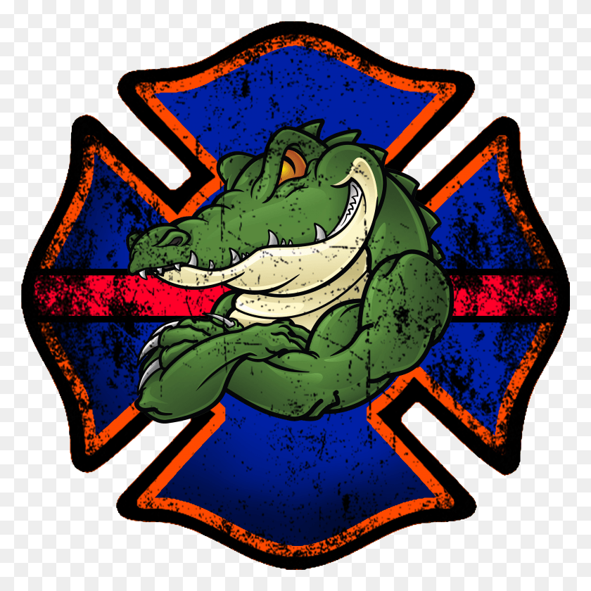 2633x2633 Florida Gator Firefighter Decal Ken Hood Cal Oes HD PNG Download