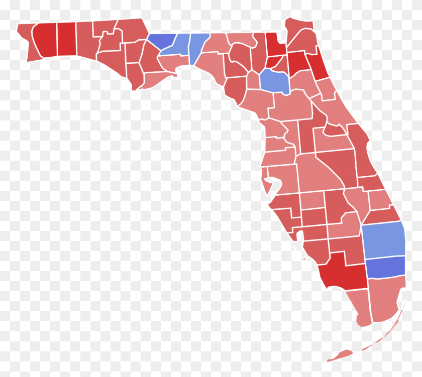 1139x1010 Florida Gubernatorial Election Florida 2016 Election Map, Plot, Diagram, Atlas HD PNG Download