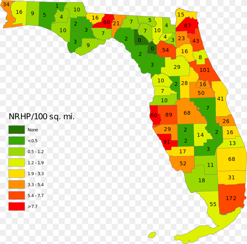 1430x1410 Florida Map Babaimage Political Map Of Florida 2017, Chart, Plot, Outdoors, Nature Transparent PNG